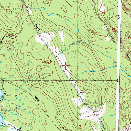 Topographic Map of Kingdom's Treasure's School, ME