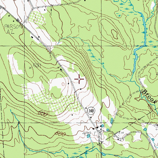 Topographic Map of Ossipee Valley Christian School, ME