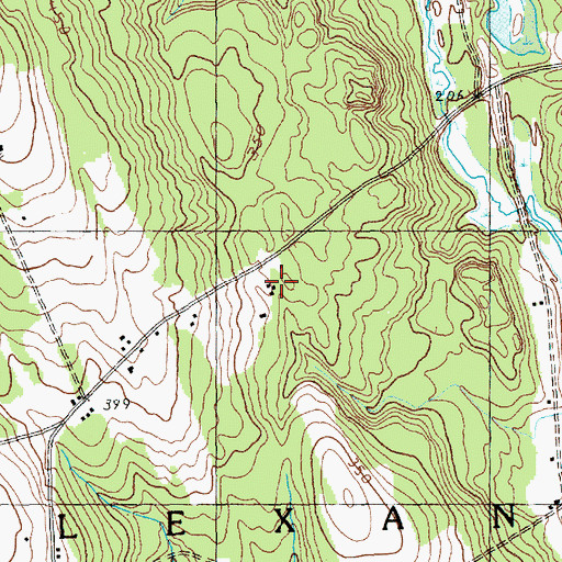 Topographic Map of Downeast Christian School, ME