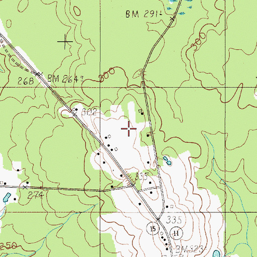 Topographic Map of Highview Christian Academy, ME