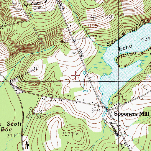 Topographic Map of Ridge View Community School, ME