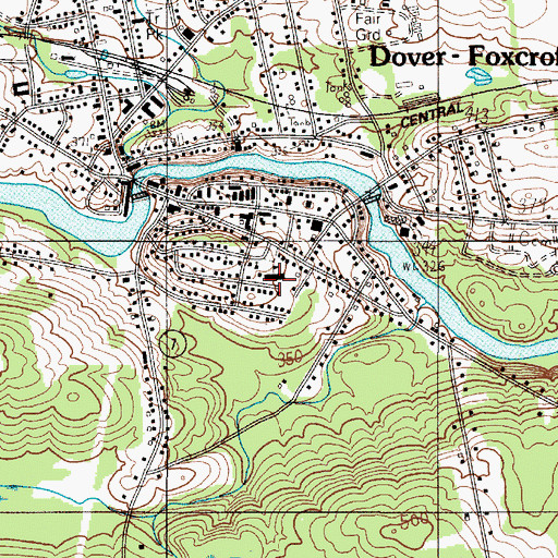 Topographic Map of Penquis Higher Education Center, ME
