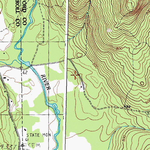 Topographic Map of Summit Achievement School, ME