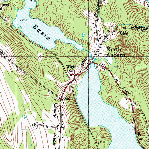 Topographic Map of Androscoggin Learning and Transition Center, ME