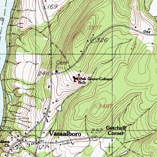 Topographic Map of Maine Criminal Justice Academy, ME