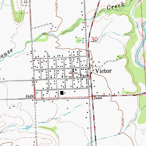 Topographic Map of Victor Ambulance, MT