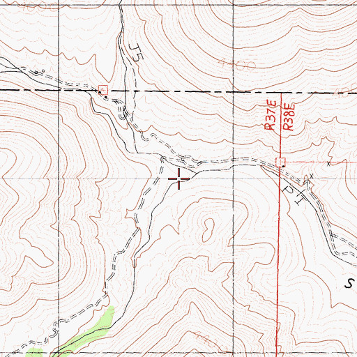Topographic Map of South Fork Sand Canyon, CA