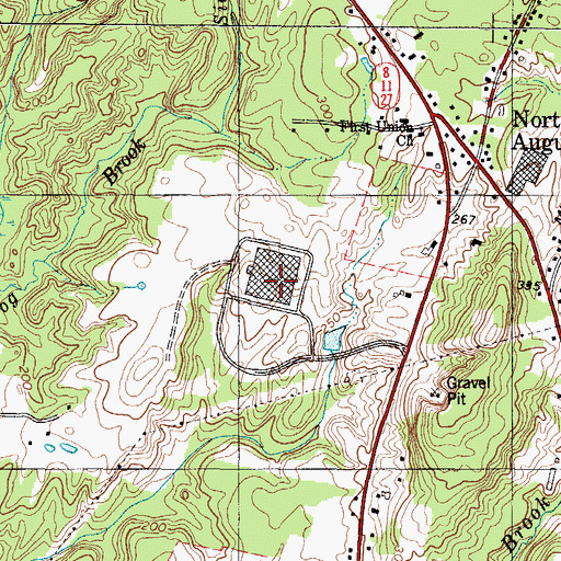 Topographic Map of Central Maine Commerce Center, ME
