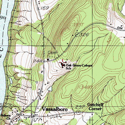 Topographic Map of Maine Criminal Justice Academy, ME