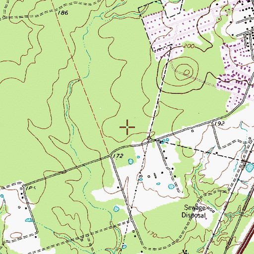 Topographic Map of Texas Department of Criminal Justice Rufus H Duncan Geriatric Facility, TX