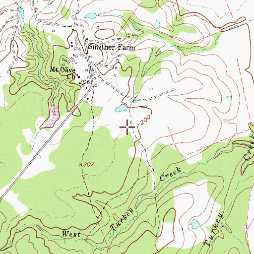 Topographic Map of Texas Department of Criminal Justice W J Jim Estelle Unit, TX