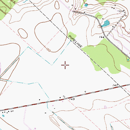 Topographic Map of Texas Department of Criminal Justice Allan B Polunsky Unit, TX