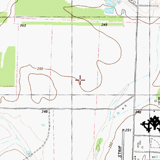 Topographic Map of Texas Department of Criminal Justice Mark W Michael Unit, TX