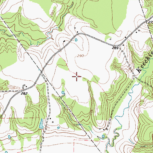 Topographic Map of Texas Department of Criminal Justice Louis C Powledge Unit, TX