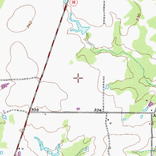 Topographic Map of Texas Department of Criminal Justice Barry B Telford Unit, TX