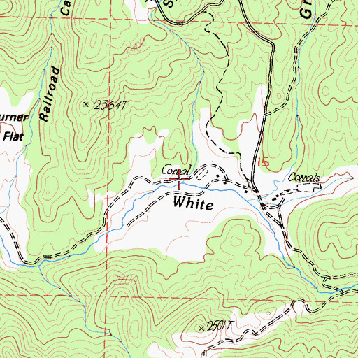 Topographic Map of Speas Creek, CA