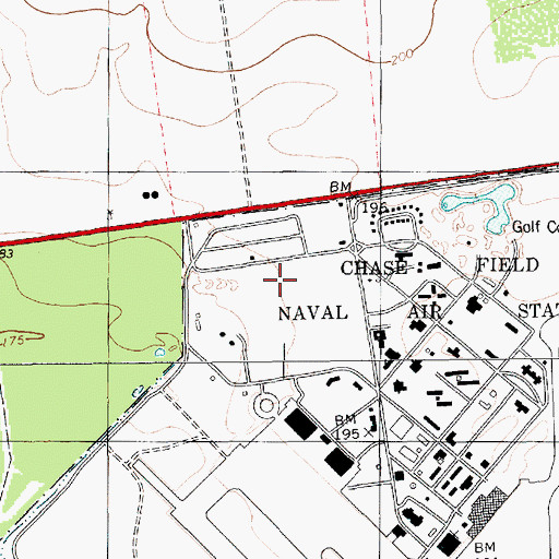 Topographic Map of Texas Department of Criminal Justice Garza West Transfer Facility, TX