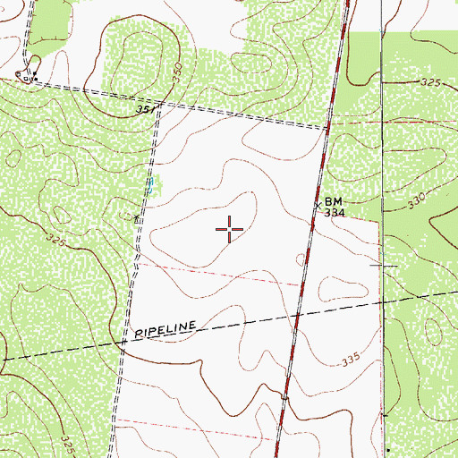 Topographic Map of Texas Department of Criminal Justice Ernestine Glossbrenner Unit, TX