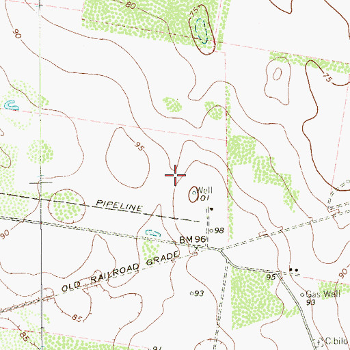 Topographic Map of Texas Department of Criminal Justice Reynoldo V Lopez State Jail, TX