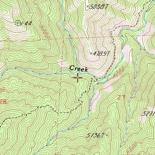 Topographic Map of Speas Creek, CA
