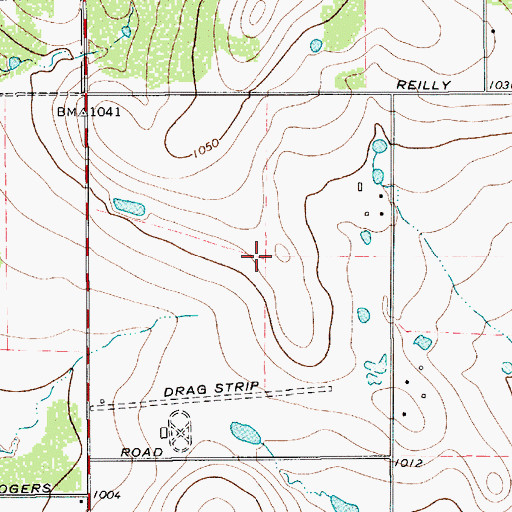 Topographic Map of Texas Department of Criminal Justice James V Allred Unit, TX