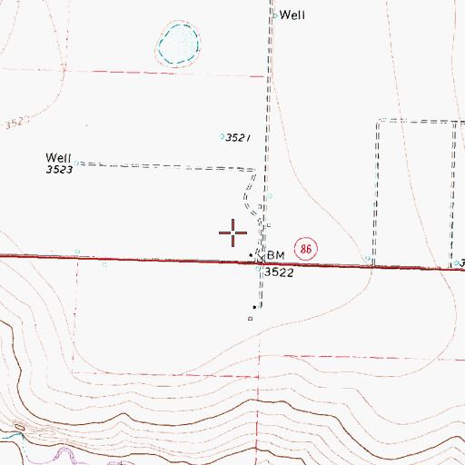 Topographic Map of Texas Department of Criminal Justice Tulia Transfer Facility, TX