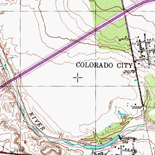 Topographic Map of Texas Department of Criminal Justice Dick Ware Transfer Facility, TX