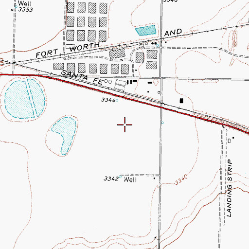 Topographic Map of J B Wheeler State Jail, TX
