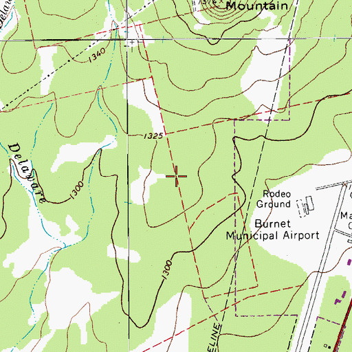 Topographic Map of Texas Department of Criminal Justice Ellen Halbert Unit, TX