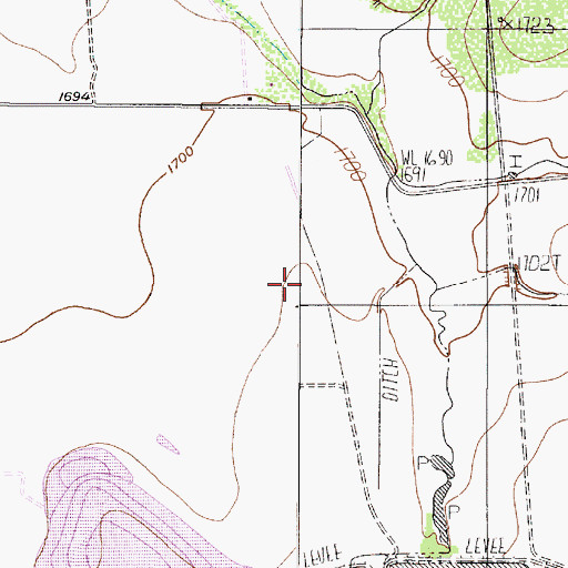 Topographic Map of Texas Department of Criminal Justice John Middleton Transfer Facility, TX