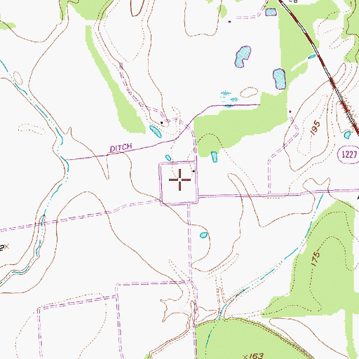 Topographic Map of Texas Department of Criminal Justice Wallace Pack Unit, TX