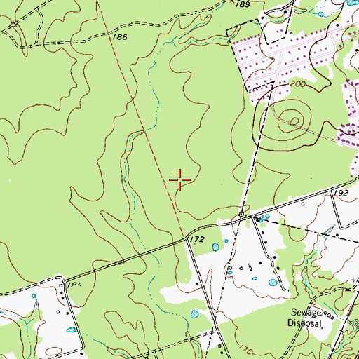 Topographic Map of Texas Department of Criminal Justice Diboll Correctional Center, TX