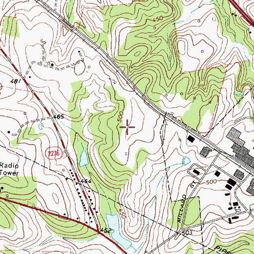 Topographic Map of Texas Department of Criminal Justice Bradshaw State Jail, TX