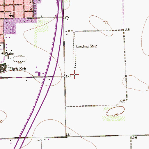Topographic Map of Willacy County State Jail, TX