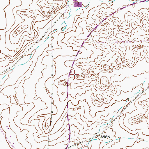 Topographic Map of El Paso Transitional Center Multiuse Building, TX