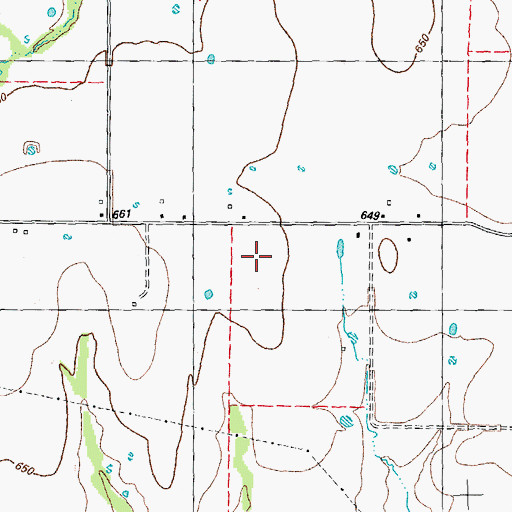 Topographic Map of Fannin County Jail, TX
