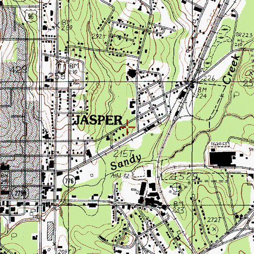 Topographic Map of Aubrey E Cole Law Enforcement Center, TX