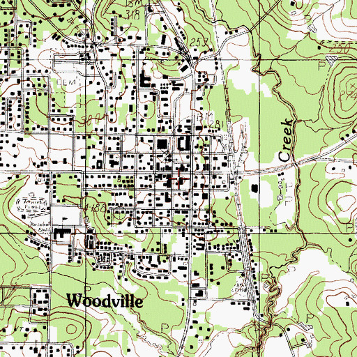 Topographic Map of Tyler County Jail, TX