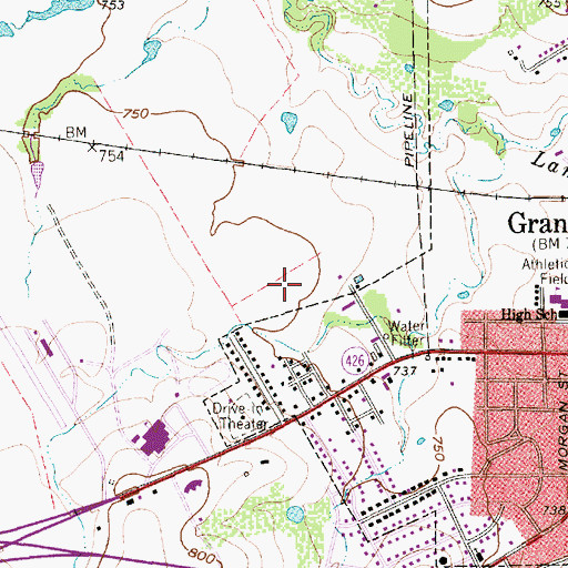 Topographic Map of Hood County Jail, TX