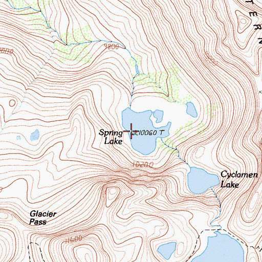 Topographic Map of Spring Lake, CA