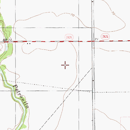 Topographic Map of Coastal Bend Detention Center, TX