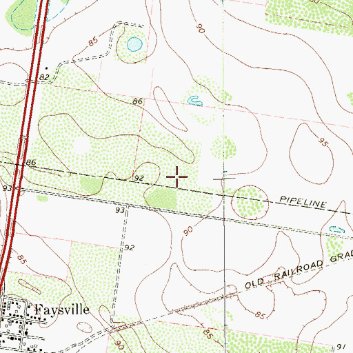 Topographic Map of Hidalgo County Jail and Detention Center, TX