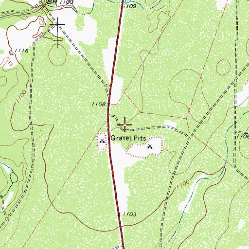 Topographic Map of Kinney County Detention Center, TX