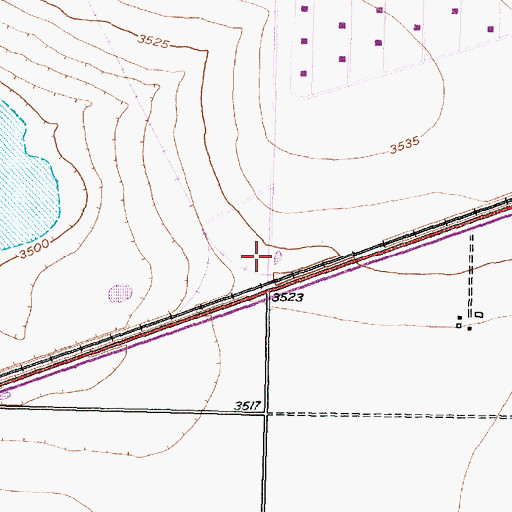 Topographic Map of Carson County Jail, TX
