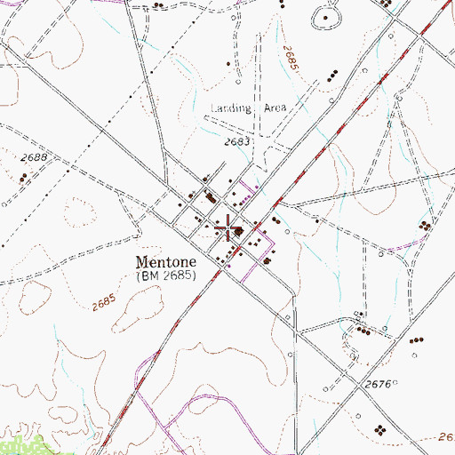 Topographic Map of Loving County Jail, TX