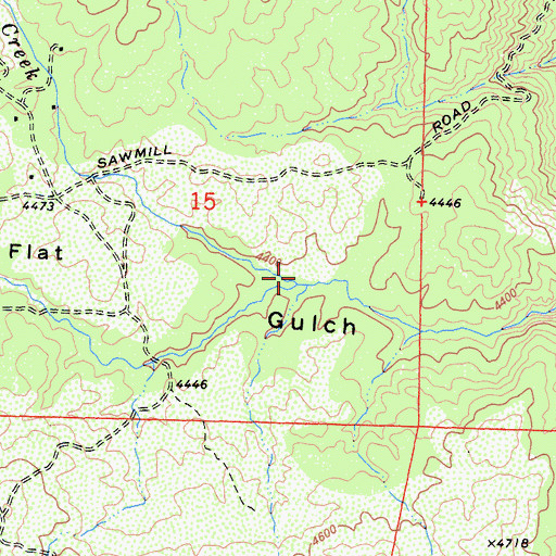Topographic Map of Stable Creek, CA