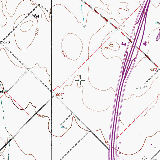 Topographic Map of South Texas Detention Complex, TX