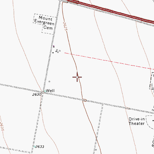 Topographic Map of Correctional Institution Reeves I - II and III, TX