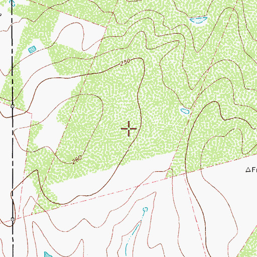Topographic Map of Federal Correctional Institution Three Rivers Facility, TX