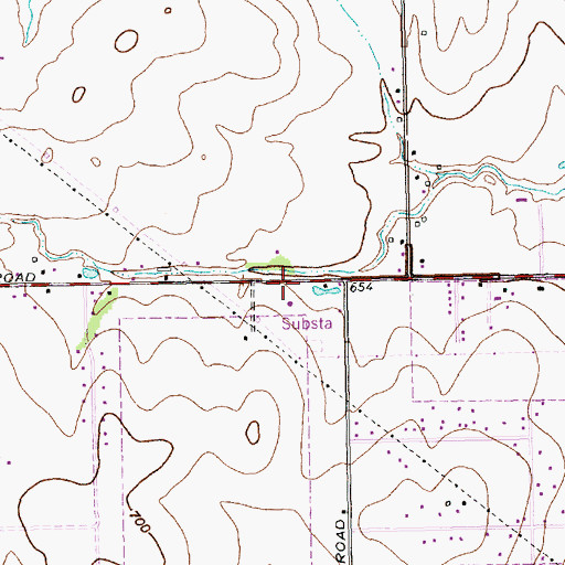 Topographic Map of Glenn Heights Police Department, TX